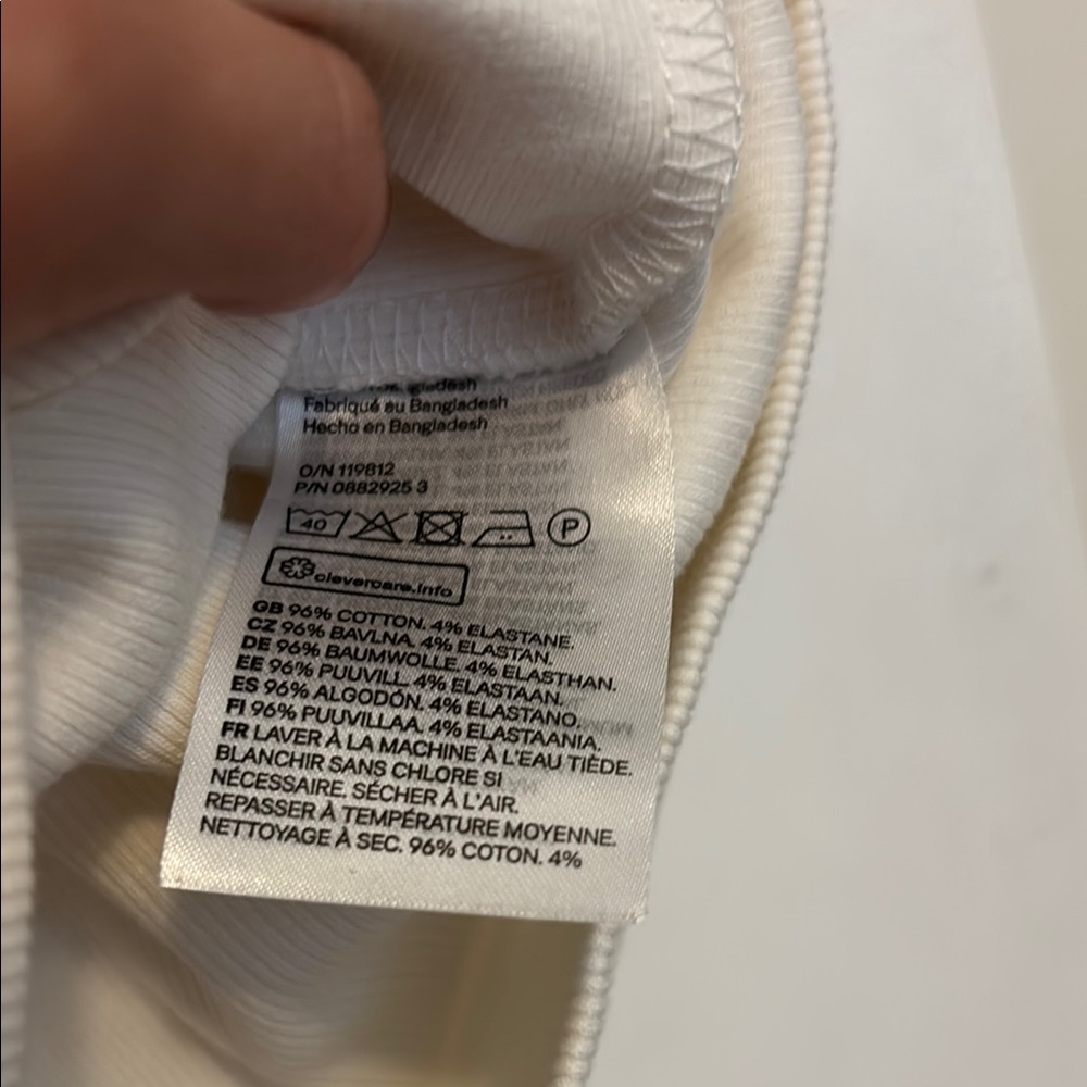 H&M Cream Ribbed Tank Top - Picture 7 of 11